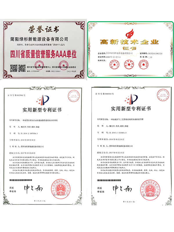 Other certificates
